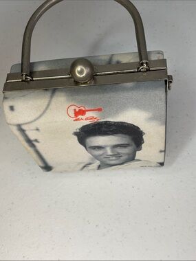 Gray Portrait Print women’s Top-Handle Bag